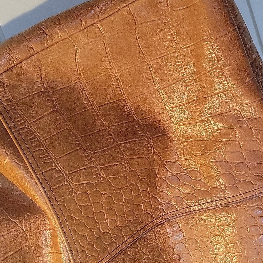 MARGOT LEATHER SHOULDER BAG TAN/BROWN - Picture 7 of 16